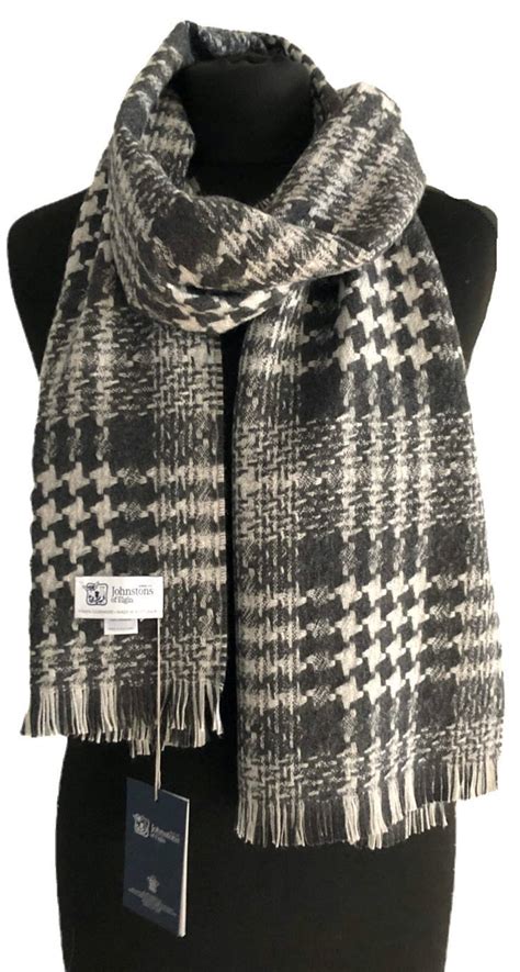 scottish cashmere jacquard scarf.